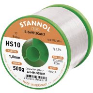   Stannol HS10 2510 Forrasztóón, ólommentes Tekercs Sn99,3Cu0,7 500 g 1 mm