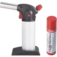   Gázégő, konyhai karamellizáló, flambírozó pisztoly, gáz utántöltő palackkal Toolcraft MAX850