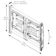   Vogels PFW 6851 TV fali tartó 106,7 cm (42) - 160,0 cm (63) Dönthető, Csuklóval mozgatható, Kihúzható