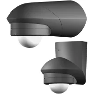   Fali/mennyezeti mozgásérzékelő, fekete, 360°, IP55, relés, Grothe 94535