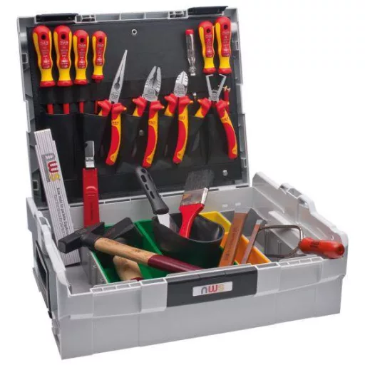 NWS Sortimo L-BOXX 327-23 Szerszámkészlet Villanyszerelő hordtáskában 23 részes