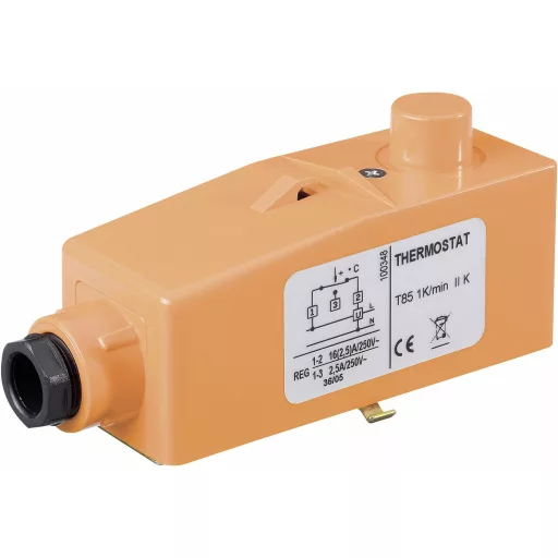 Csőbe fektethető termosztát szabályzótárcsa nélkül +20 - +90 °C 100859