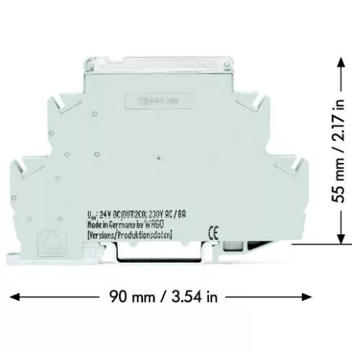 WAGO 789-571 Ipari relé Névleges feszültség: 24 V/DC Max. kapcsolási áram: 16 A 1 záró 1 db