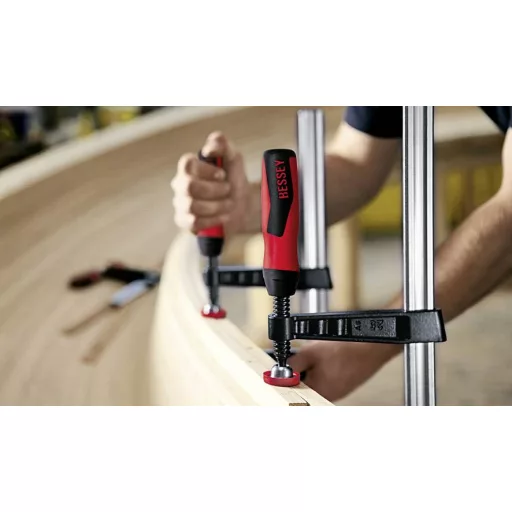 Temperöntvény csavaros gyorsszorító, TG-2K 500/100 Bessey TG50S10-2K, fesztáv: 500 mm, visszavonás: 100 mm