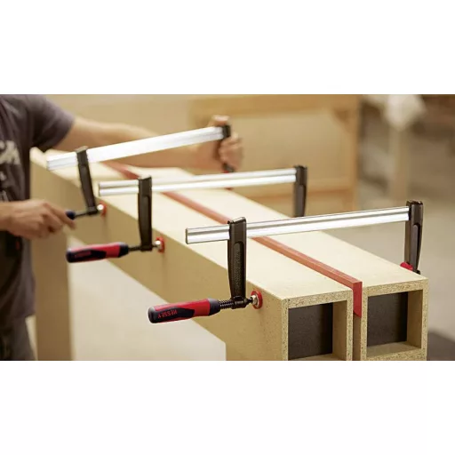 Temperöntvény csavaros gyorsszorító, TPN-BE-2K 400/120 Bessey TPN40S12BE-2K, fesztáv: 400 mm, visszavonás: 120 mm