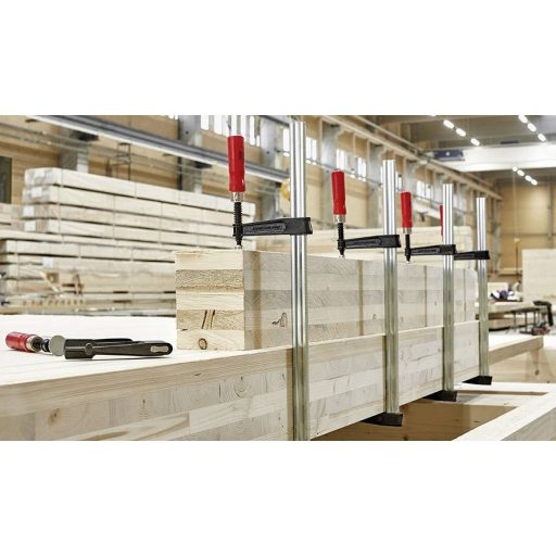 Temperöntvény csavaros szorító, TKPN 1500/120 Bessey TKPN150BE, fesztáv: 1500 mm, visszavonás: 120 mm