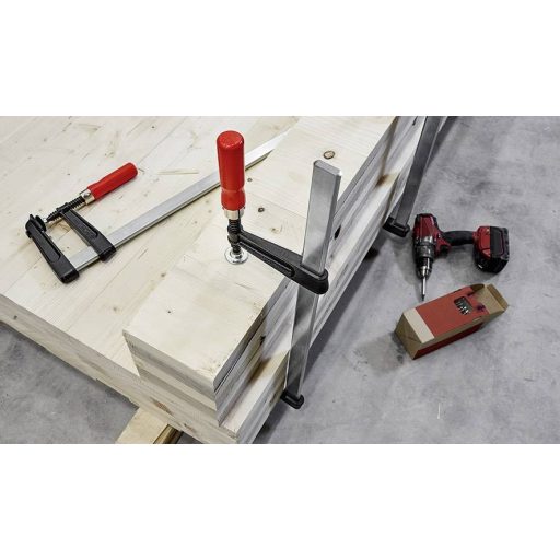 Temperöntvény csavaros gyorsszorító, TGKR 1500/120 Bessey TGKR150, fesztáv: 1500 mm, visszavonás: 120 mm