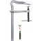 Omega csavaros gyorsszorító, GMZ-K 600/120 Bessey GM60ZK, fesztáv: 600 mm, visszavonás: 120 mm