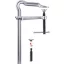 Omega csavaros gyorsszorító, GMZ-K 600/120 Bessey GM60ZK, fesztáv: 600 mm, visszavonás: 120 mm
