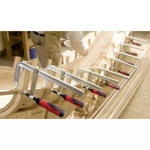 Teljesen acél csavaros gyorsszorító, GZ-2K 120/60 Bessey GZ12-2K, fesztáv: 120 mm, visszavonás: 60 mm