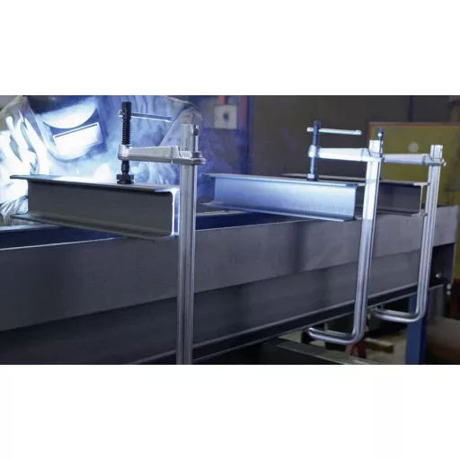 Nagyteljesítményű bilincs STBM 1500/175 Bessey STB150M Szorítási szélesség (max.):1500 mm Visszavonás:175 mm