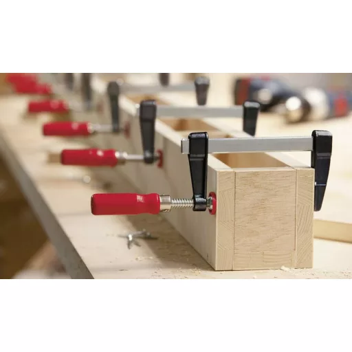 Öntvény gyorsszorító, LM 300/80 Bessey LM30/8, fesztáv: 300 mm, visszavonás: 80 mm