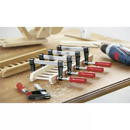 Öntvény gyorsszorító, LM 300/80 Bessey LM30/8, fesztáv: 300 mm, visszavonás: 80 mm