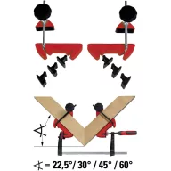  Illeszték szorító rendszer, MCX Bessey MCX, fesztáv: 100 mm
