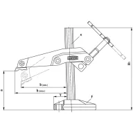   GRS 200/120 markolatfogó Bessey GRS20-12 Szorítási szélesség (max.):200 mm Visszavonás:123 mm