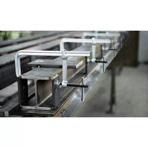 Teljesen acél csavaros gyorsszorító, classiX GS-K 1000/120 Bessey GS100K, fesztáv: 1000 mm, visszavonás: 120 mm