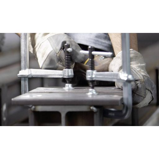 Teljesen acél csavaros gyorsszorító, classiX GS-K 600/120 Bessey GS60K, fesztáv: 600 mm, visszavonás: 120 mm