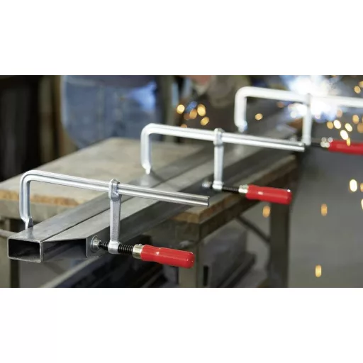 Teljesen acél csavaros gyorsszorító, classiX GS 800/120 Bessey GS80, fesztáv: 800 mm, visszavonás: 120 mm