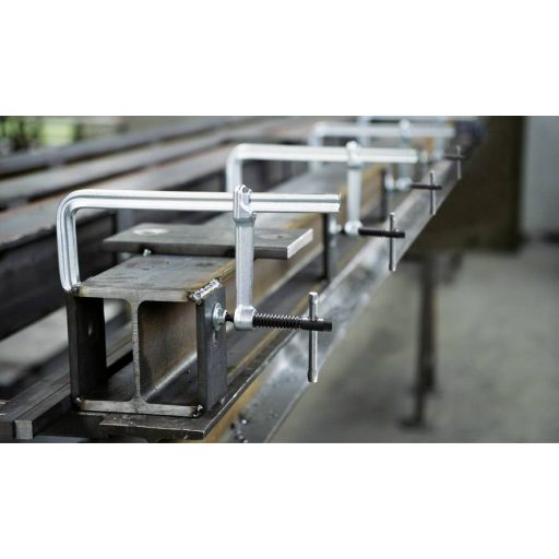 Teljesen acél csavaros gyorsszorító, classiX GS-K 800/120 Bessey GS80K, fesztáv: 800 mm, visszavonás: 120 mm