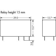 WAGO 788-170 Nyák relé 24 V/AC 16 A 1 váltó 20 db