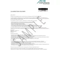 ACE 100082 Kalibrálási bizonylat