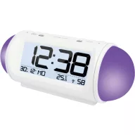   Rádiójel vezérelt digitális ébresztőóra hőmérővel, Wake up Light, 185x75x75 mm, Techno Line WT 499