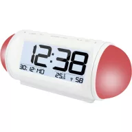   Rádiójel vezérelt digitális ébresztőóra hőmérővel, Wake up Light, 185x75x75 mm, Techno Line WT 499