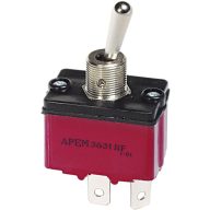 APEM karos kapcsoló 2 x (be)/ki/(be) 250 V/AC 6 A, 3647NF/2