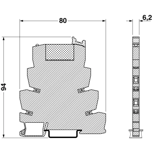 PLC interfész, Phoenix Contact PLC-RSC-230UC/21 1 váltó 6 A