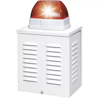   Alumínium házas sziréna villogóval 12 V/DC 110 dB IP34, ABUS SG1650