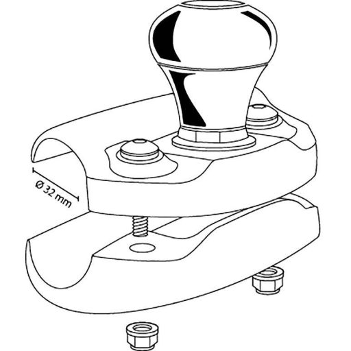 Kormányra rakható fogantyú, 22 x 12 x 6 cm, HP Autozubehör 19730