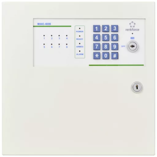 8 zónás riasztóközpont, Renkforce MAC-608