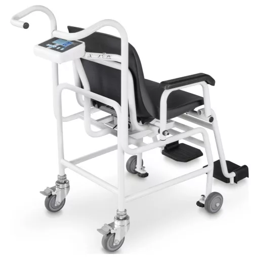 Kern Kerekesszékes mérleg MCC 250K100M digitális Mérési tartomány (max.)=250 kg Fekete, Fehér Ellenőrizhető, Kalibrálható