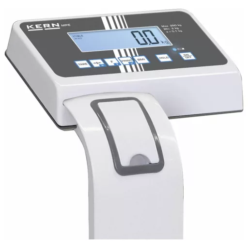 Kern Személymérleg MPE 250K100HM digitális Mérési tartomány (max.)=250 kg Fehér, Szürke Ellenőrizhető, Kalibrálható