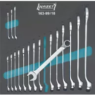   Hazet 163-99/18 Racsnis csavarkulcs készlet 18 részes Kulcsszélesség (metrikus) 6 - 27 mm
