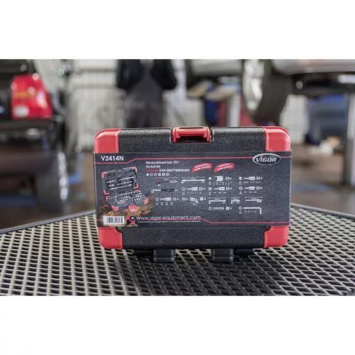 Dugókulcs készlet 6,3 mm (1/4), 46 részes, Vigor V2414