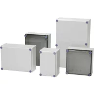   Fali installációs műszerdoboz 600 x 300 x 170 mm, polikarbonát, szürke (RAL 7035), Fibox CAB PCQ 603017 G