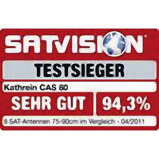 Kathrein CAS 80 SAT antenna 75 cm Reflektor anyaga: Alumínium Piros, Barna