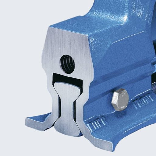 Nagyméretű ipari párhuzamos satu 160 mm széles védőpofával, HEUER 100160