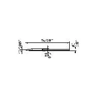   Ersa 212 pákahegy, forrasztóhegy 212 CD LF véső forma 1.0 mm
