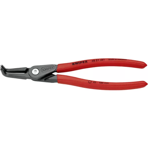 Precíziós Seeger-gyűrű fogó készlet belső gyűrűkhöz (furatokban), 40-100 MM hajlított