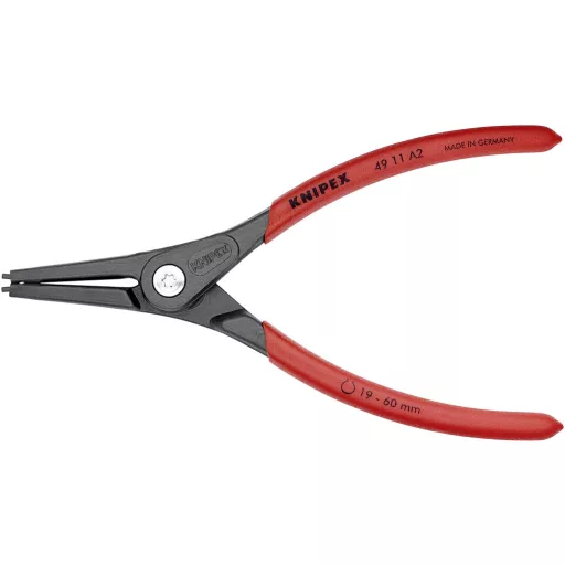 Knipex recíziós biztosítógyűrű fogó külső gyűrűkhöz, 85-140 mm, 49 11 A4