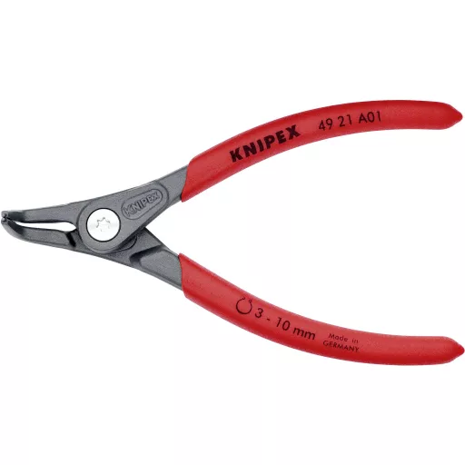 KNIPEX precíziós biztosítógyűrű fogó külső gyűrűkhöz, 3-10 mm, 49 11/49 21 A01