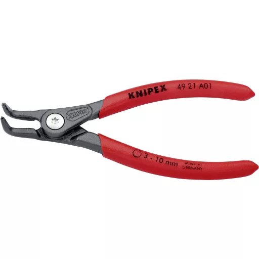 KNIPEX precíziós biztosítógyűrű fogó külső gyűrűkhöz, 3-10 mm, 49 11/49 21 A01