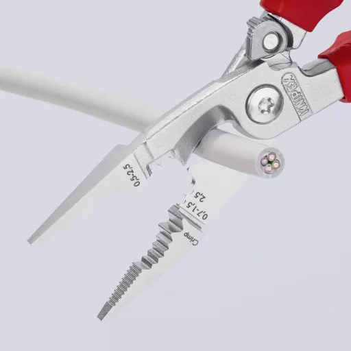 VDE villanyszerelő fogó, max. 50 mm², Knipex 13 96 200