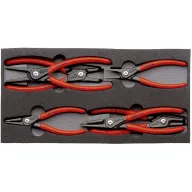   Knipex 00 20 01 V02 Seeger-gyűrű fogó készlet, 6 részes zéger fogó készlet, 12 - 60 mm-ig