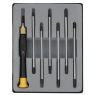   Hatlapú és gömb csavarhúzó készlet műanyag dobozban, Donau 280-72