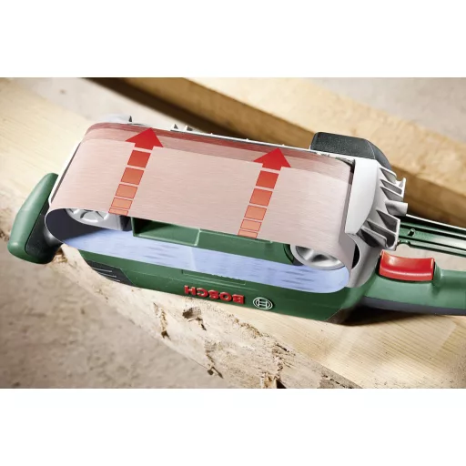 Szalagcsiszológép 710 W, 76 x 165 mm, Bosch PBS 75 A, 06032A1000