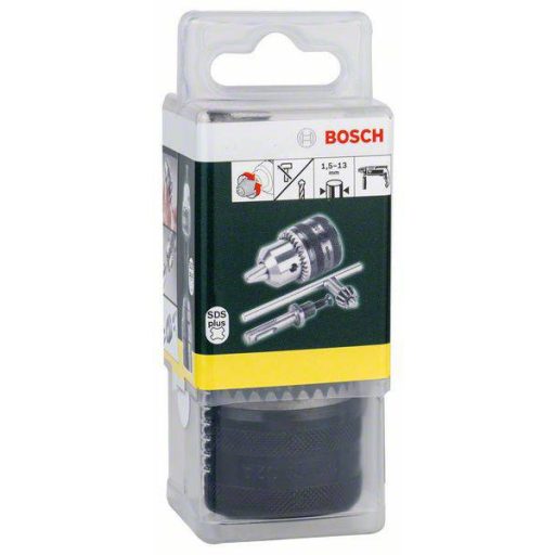 Fogaskoszorús kúpos fúrótokmány, tokmánykulccsal, Bosch SDS-plus, 2607000982