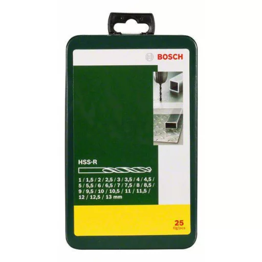Bosch Accessories 2607019446 HSS Fém spirálfúró készlet 25 részes Hengertekercselt DIN 338 Hengeres befogószár 1 készlet